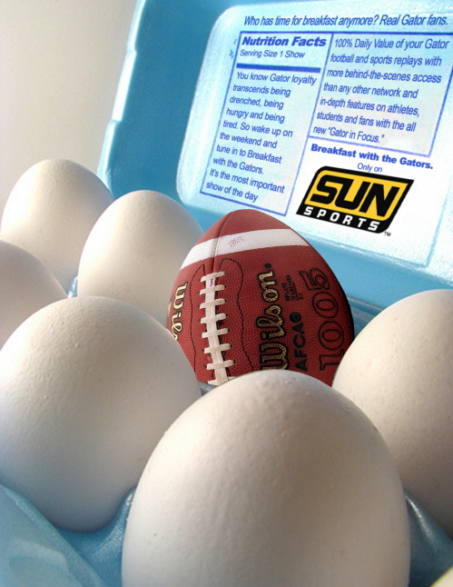 Football Egg Print Ad