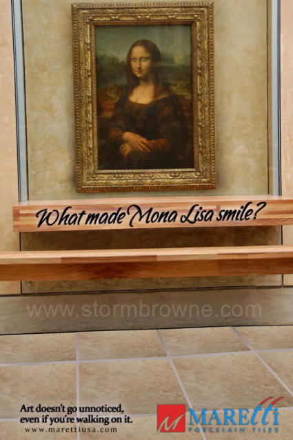 Mona Lisa Ad - No Copy With Slogan copy